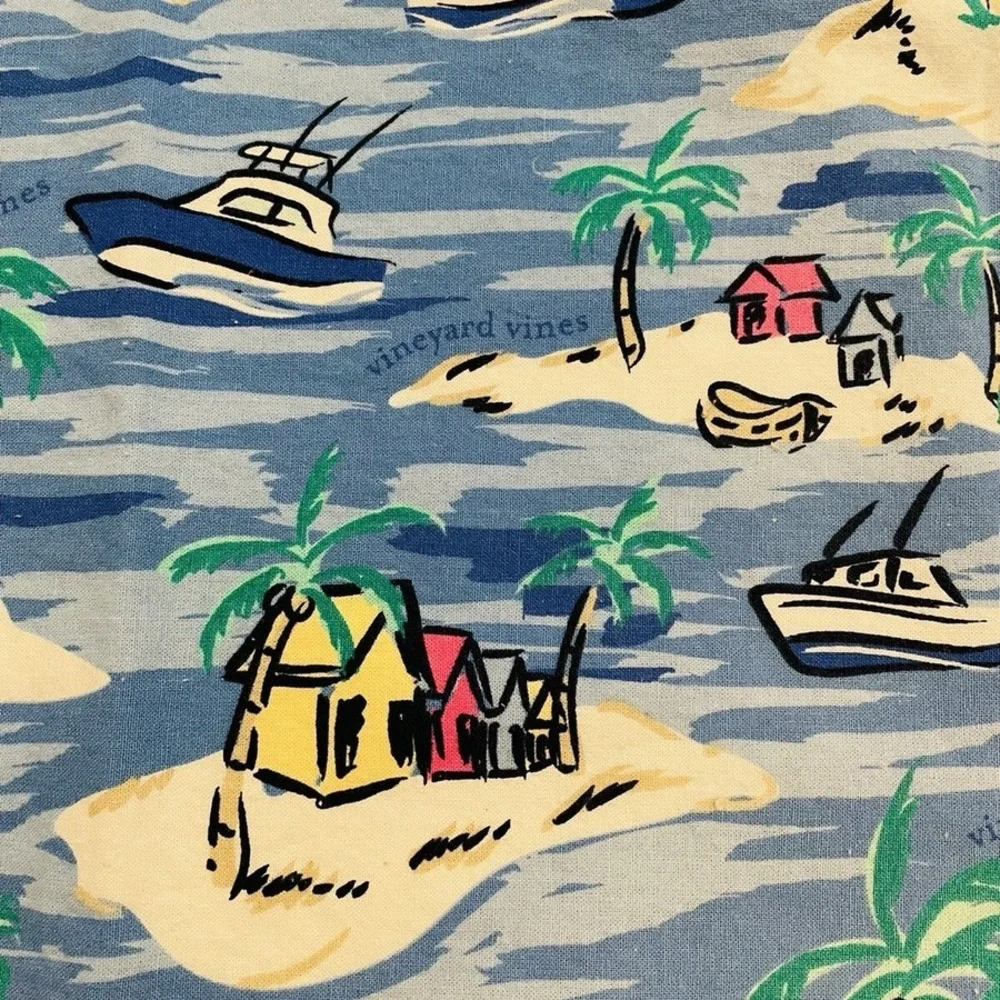 Vineyard Vines for Target Table Runner Island Scene 100% Nautical Beach Theme